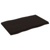 Stolní deska tmavě hnědá 80x50x(2-4)cm ošetřený dub živá hrana 364008