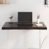Stolní deska tmavě hnědá 80x50x(2-4)cm ošetřený dub živá hrana 364008