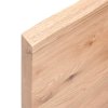 Stolní deska světle hnědá 80x50x(2-4)cm ošetřený dub živá hrana 363942