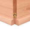 Stolní deska hnědá 120x40x(2-4)cm ošetřený dřevo živá hrana 363956