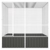 Ptačí klec antracitová 213,5x217,5x211,5 cm pozinkovaná ocel 171549