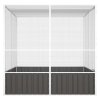 Ptačí klec antracitová 213,5x217,5x211,5 cm pozinkovaná ocel 171549