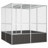 Ptačí klec antracitová 213,5x217,5x211,5 cm pozinkovaná ocel 171549