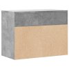 Lavice s botníkem betonově šedá 60x30x45 cm kompozitní dřevo 808742