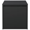Úložný box se zásuvkou černý 40,5 x 40 x 40 cm kompozitní dřevo 808775