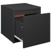 Úložný box se zásuvkou černý 40,5 x 40 x 40 cm kompozitní dřevo 808775