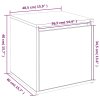 Úložný box se zásuvkou černý 40,5 x 40 x 40 cm kompozitní dřevo 808775