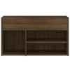 Lavice s botníkem hnědý dub 80 x 30 x 45 cm kompozitní dřevo 816055