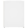 Botník bílý 100 x 35 x 45 cm kompozitní dřevo 816904