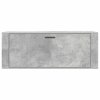 Nástěnný botník betonově šedý 100x35x45 cm kompozitní dřevo 821024