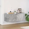 Nástěnný botník betonově šedý 100x35x45 cm kompozitní dřevo 821024