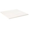 Stolní deska bílá 90x90x2,5 cm masivní borové dřevo čtvercová 824396