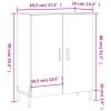 Příborník bílý s vysokým leskem 69,5x34x90 cm kompozitní dřevo 827734