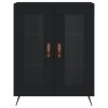 Příborník černý 69,5 x 34 x 90 cm kompozitní dřevo 827757