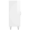 Příborník bílý s vysokým leskem 34,5x34x90 cm kompozitní dřevo 828534