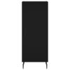 Příborník černý 34,5 x 34 x 90 cm kompozitní dřevo 828557