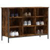 Botník kouřový dub 100 x 35 x 70 cm kompozitní dřevo 831845