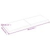 Stolní deska 180x60x(2-6) cm neošetřený masivní dubové dřevo 3156331