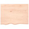 Stolní deska 80x60x(2-4) cm neošetřený masivní dubové dřevo 3156297