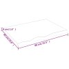 Stolní deska 80x60x(2-4) cm neošetřený masivní dubové dřevo 3156297
