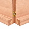 Stolní deska světle hnědá 160x50x(2-6)cm ošetřený masivní dub 3156386
