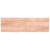 Stolní deska světle hnědá 200x60x(2-4)cm ošetřený masivní dub 3156399