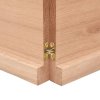 Stolní deska světle hnědá 200x60x(2-4)cm ošetřený masivní dub 3156399