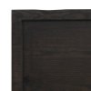 Stolní deska tmavě hnědá 160x50x(2-6)cm ošetřený masivní dub 3156449