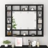 LED zrcadlová skříňka černá 91 x 15 x 76,5 cm 833496