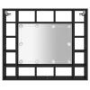 LED zrcadlová skříňka černá 91 x 15 x 76,5 cm 833496