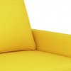 2místná pohovka světle žlutá 140 cm textil 359168