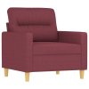 Křeslo vínové 60 cm textil 359225
