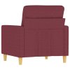 Křeslo vínové 60 cm textil 359225