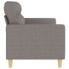 3místná pohovka taupe 180 cm textil 359250