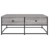 Konferenční stolek šedý sonoma 100x99x40 cm kompozitní dřevo 835297