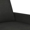 3místná pohovka černá 180 cm textil 359175