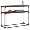 Konzolový stolek kouřový dub 100x35,5x75 cm kompozitní dřevo 834067