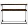 Konzolový stolek kouřový dub 100x35,5x75 cm kompozitní dřevo 834067