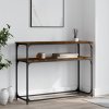 Konzolový stolek kouřový dub 100x35,5x75 cm kompozitní dřevo 834067