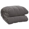 Zátěžová deka šedá 200 x 225 cm 13 kg textil 350781