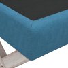 Stolička s úložným prostorem modrá 110x45x49 cm samet 344524