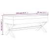 Stolička s úložným prostorem modrá 110x45x49 cm samet 344524