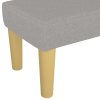 Lavice světle šedá 100x30x30 cm textil 346652