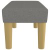 Lavice tmavě šedá 70 x 30 x 30 cm textil 346625
