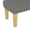Lavice tmavě šedá 70 x 30 x 30 cm textil 346625