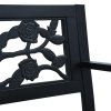 Zahradní lavice 125 cm černá ocel 47942