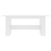 Jídelní stůl bílý 180 x 90 x 76 cm kompozitní dřevo 800468