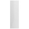 Knihovna bílá s vysokým leskem 98 x 30 x 98 cm dřevotříska 801122