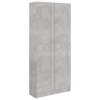 Knihovna betonově šedá 82,5 x 30,5 x 185,5 cm kompozitní dřevo 802736