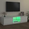 TV skříňka s LED osvětlením bílá 140 x 40 x 36 cm 804292